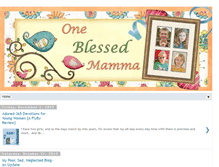 Tablet Screenshot of oneblessedmamma.blogspot.com