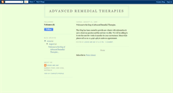 Desktop Screenshot of advancedremedialtherapies.blogspot.com
