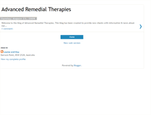 Tablet Screenshot of advancedremedialtherapies.blogspot.com