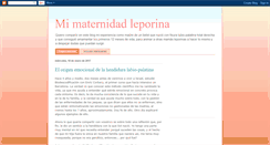 Desktop Screenshot of mimaternidadleporina.blogspot.com