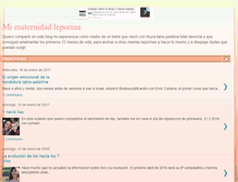 Tablet Screenshot of mimaternidadleporina.blogspot.com