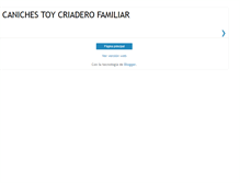 Tablet Screenshot of caniches-toy-canntoy.blogspot.com