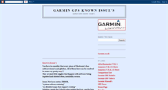 Desktop Screenshot of garminknownissues.blogspot.com