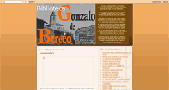 Desktop Screenshot of bibliotecagonzalodeberceo.blogspot.com