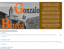 Tablet Screenshot of bibliotecagonzalodeberceo.blogspot.com