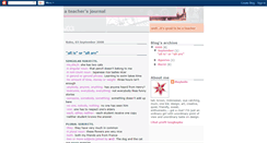 Desktop Screenshot of itsgoodtobeateacher.blogspot.com