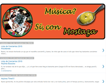 Tablet Screenshot of musicaconmostaza.blogspot.com