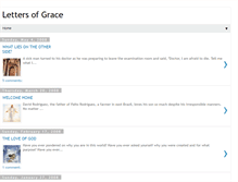 Tablet Screenshot of lettersofgrace.blogspot.com
