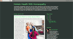 Desktop Screenshot of holistichealthwithhomeopathy.blogspot.com