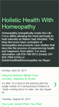 Mobile Screenshot of holistichealthwithhomeopathy.blogspot.com