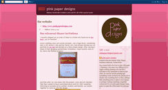 Desktop Screenshot of pinkpaperdesigns.blogspot.com