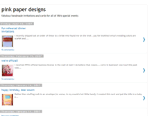 Tablet Screenshot of pinkpaperdesigns.blogspot.com