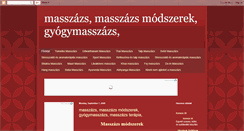 Desktop Screenshot of masszazsrol.blogspot.com