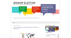 Desktop Screenshot of eduskuntavaalikone.blogspot.com