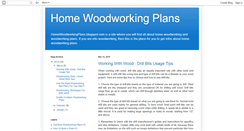 Desktop Screenshot of homewoodworkingplans.blogspot.com