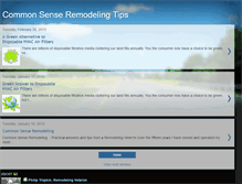 Tablet Screenshot of commonsenseremodelingtips.blogspot.com