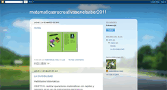 Desktop Screenshot of matematicaselnuevosaber.blogspot.com