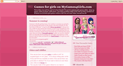 Desktop Screenshot of mygames4girls.blogspot.com