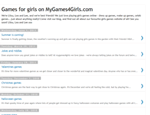 Tablet Screenshot of mygames4girls.blogspot.com