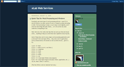 Desktop Screenshot of elabwebservices.blogspot.com