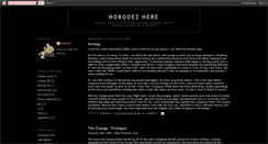 Desktop Screenshot of nobodez.blogspot.com