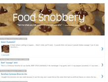 Tablet Screenshot of foodsnobbery.blogspot.com