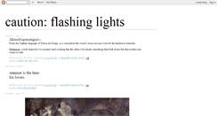 Desktop Screenshot of caution-flashinglights.blogspot.com