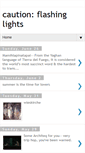 Mobile Screenshot of caution-flashinglights.blogspot.com