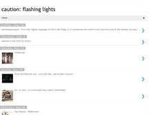 Tablet Screenshot of caution-flashinglights.blogspot.com