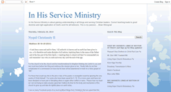 Desktop Screenshot of inhisserviceministry.blogspot.com