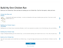 Tablet Screenshot of buildmyownchickenrun.blogspot.com
