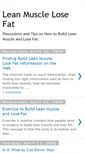 Mobile Screenshot of leanmusclelosefat.blogspot.com