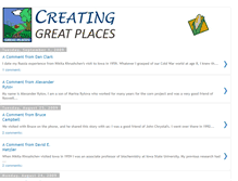 Tablet Screenshot of creatinggreatplaces.blogspot.com