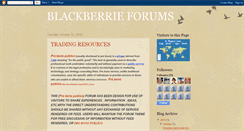 Desktop Screenshot of blackberrieforums.blogspot.com