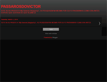 Tablet Screenshot of passarosdovictor.blogspot.com