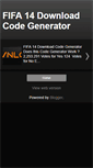 Mobile Screenshot of fifa-14-download-code-generator.blogspot.com