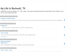 Tablet Screenshot of mylifeinrockwall.blogspot.com