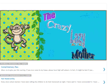Tablet Screenshot of crazylazymothering.blogspot.com