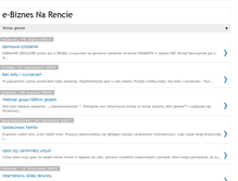 Tablet Screenshot of e-biznesnarencie.blogspot.com