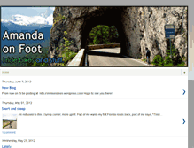 Tablet Screenshot of amandaonfoot.blogspot.com