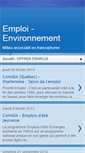 Mobile Screenshot of emploi-environnement.blogspot.com