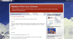 Desktop Screenshot of mastersofthelinuxuniverse.blogspot.com