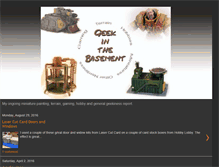 Tablet Screenshot of geekinthebasement.blogspot.com
