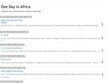 Tablet Screenshot of onedayinafrica.blogspot.com