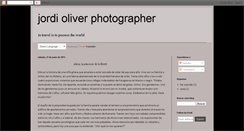 Desktop Screenshot of jordioliverphotographer.blogspot.com