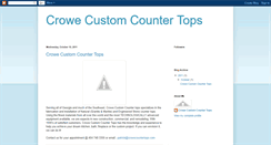 Desktop Screenshot of crowecustomcountertops.blogspot.com