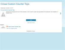Tablet Screenshot of crowecustomcountertops.blogspot.com