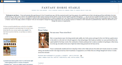 Desktop Screenshot of fantasyhorse.blogspot.com