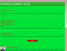 Tablet Screenshot of nigeriancomedyclub.blogspot.com