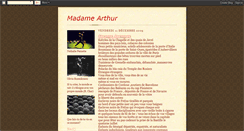 Desktop Screenshot of madamearthur.blogspot.com